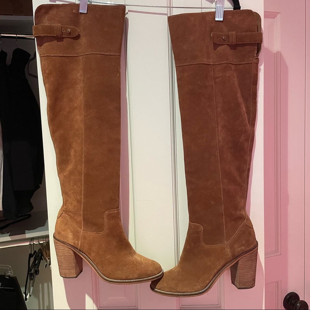 Dolce Vita Over the Knee Suede Brown boots - chestnut - Picture 3 of 8